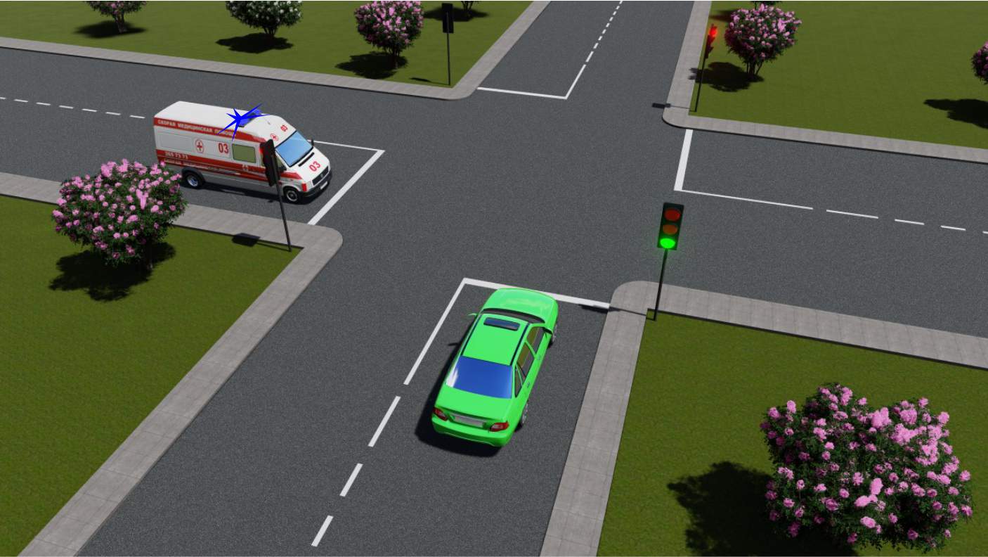 Qaysi transport vositasining haydovchisi yo'l berishi kerak? — YHQ savoli uchun rasm