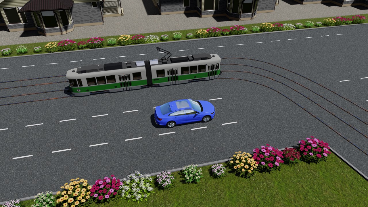 Qaysi transport vositasining haydovchisi yo'l berishi kerak? — YHQ savoli uchun rasm