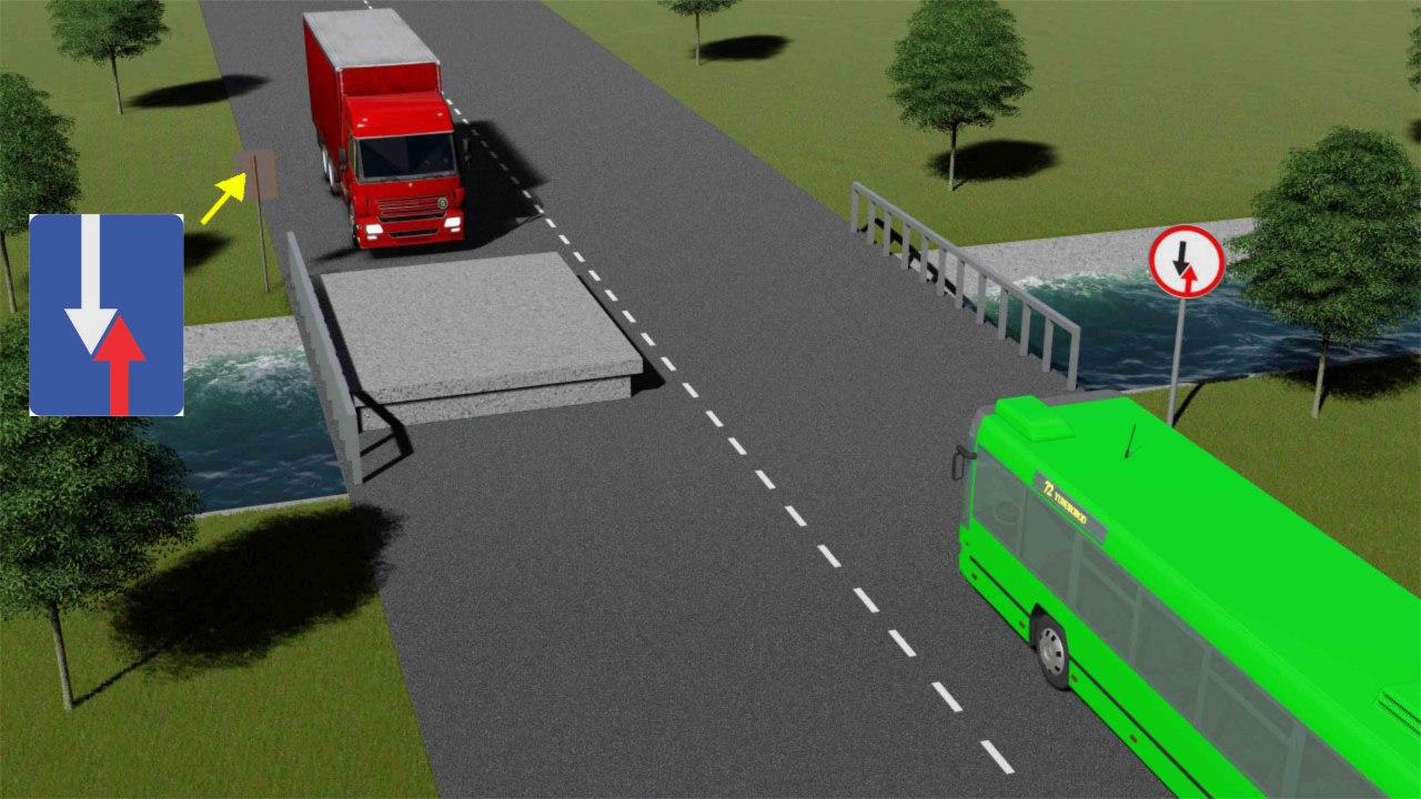Qaysi transport vositasining haydovchisi birinchi navbatda harakatlanish huquqiga ega? — YHQ savoli uchun rasm