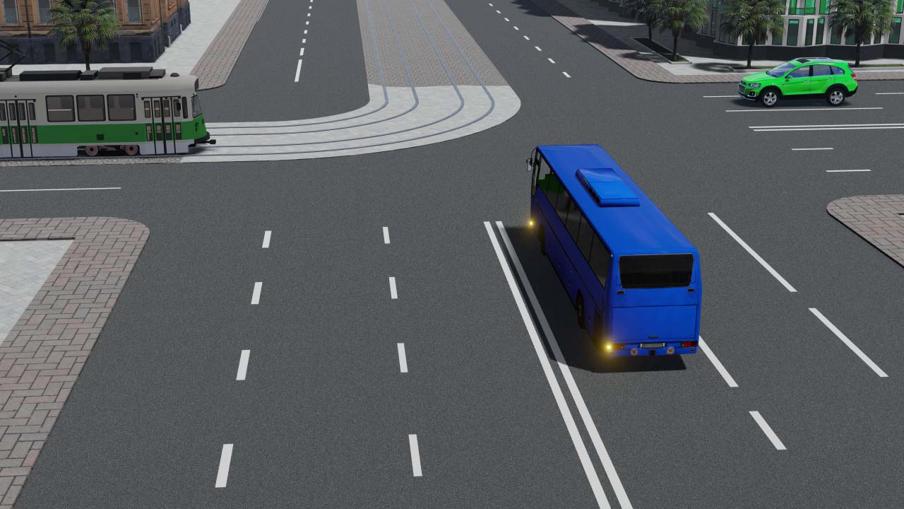 Transport vositalari chorrahani quyidagi tartibda kesib o'tadi: — YHQ savoli uchun rasm