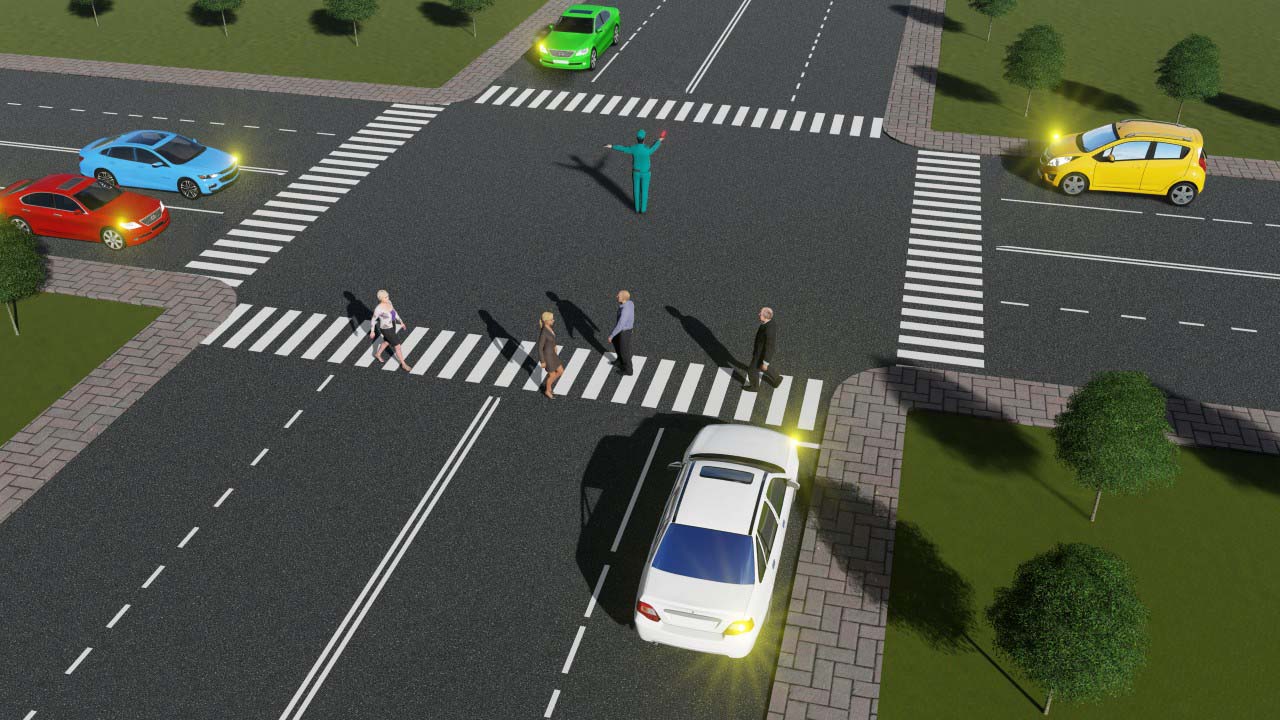 Qaysi transport vositalariga harakatlanishga ruxsat etiladi? — YHQ savoli uchun rasm