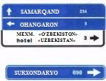 5.21.2 Yo’nalishlar ko’rsatkichi — yo'l belgisi